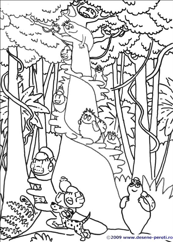 barbapapa desene colorat
